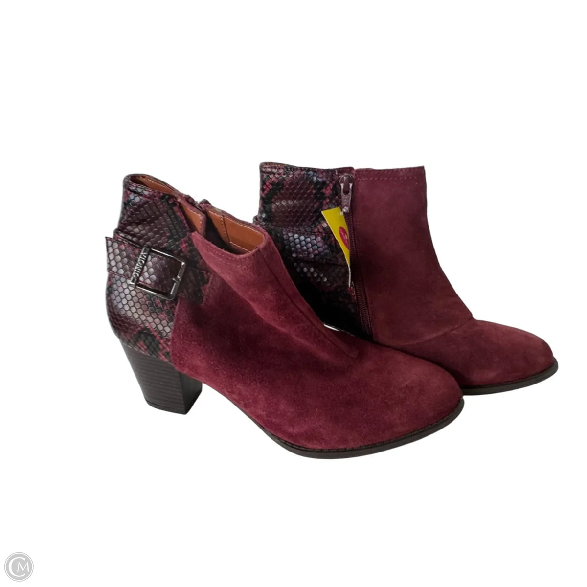 Boots Ankle Heels By Vionic In Red, Size: 9