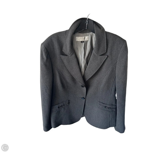 Blazer By Tahari By Arthur Levine In Grey, Size: L