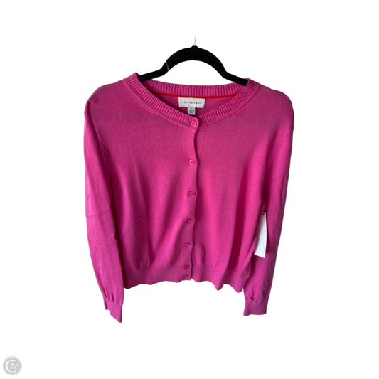 Sweater Cardigan By Free Assembly In Pink, Size: L