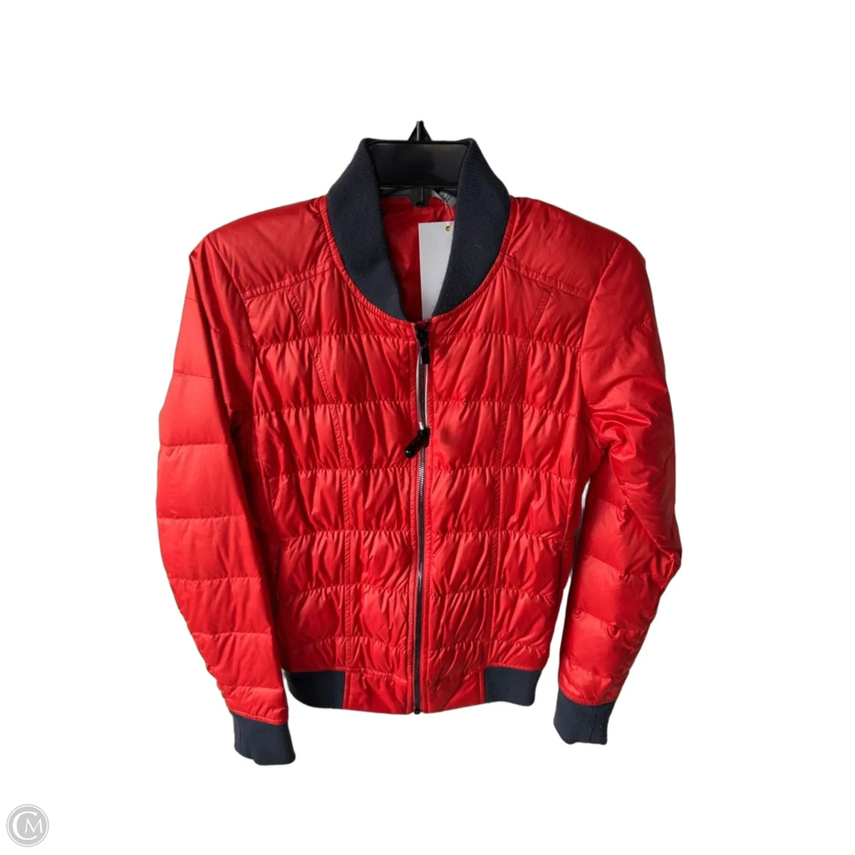 Jacket Puffer & Quilted By Athleta In Grey & Orange, Size: Xs