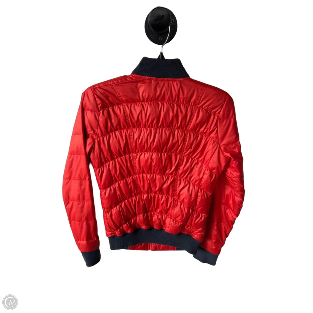 Jacket Puffer & Quilted By Athleta In Grey & Orange, Size: Xs