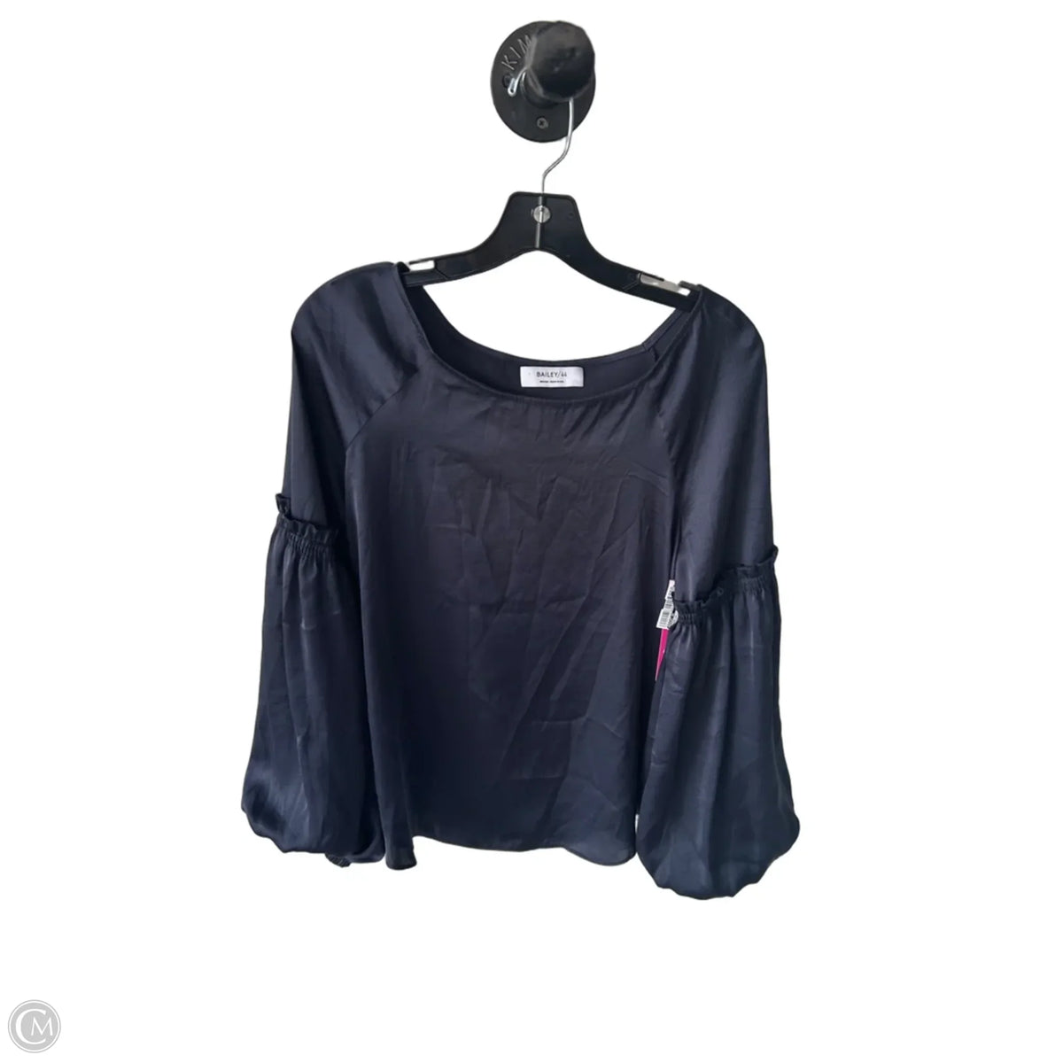 Blouse Long Sleeve By Bailey 44 In Navy, Size: M