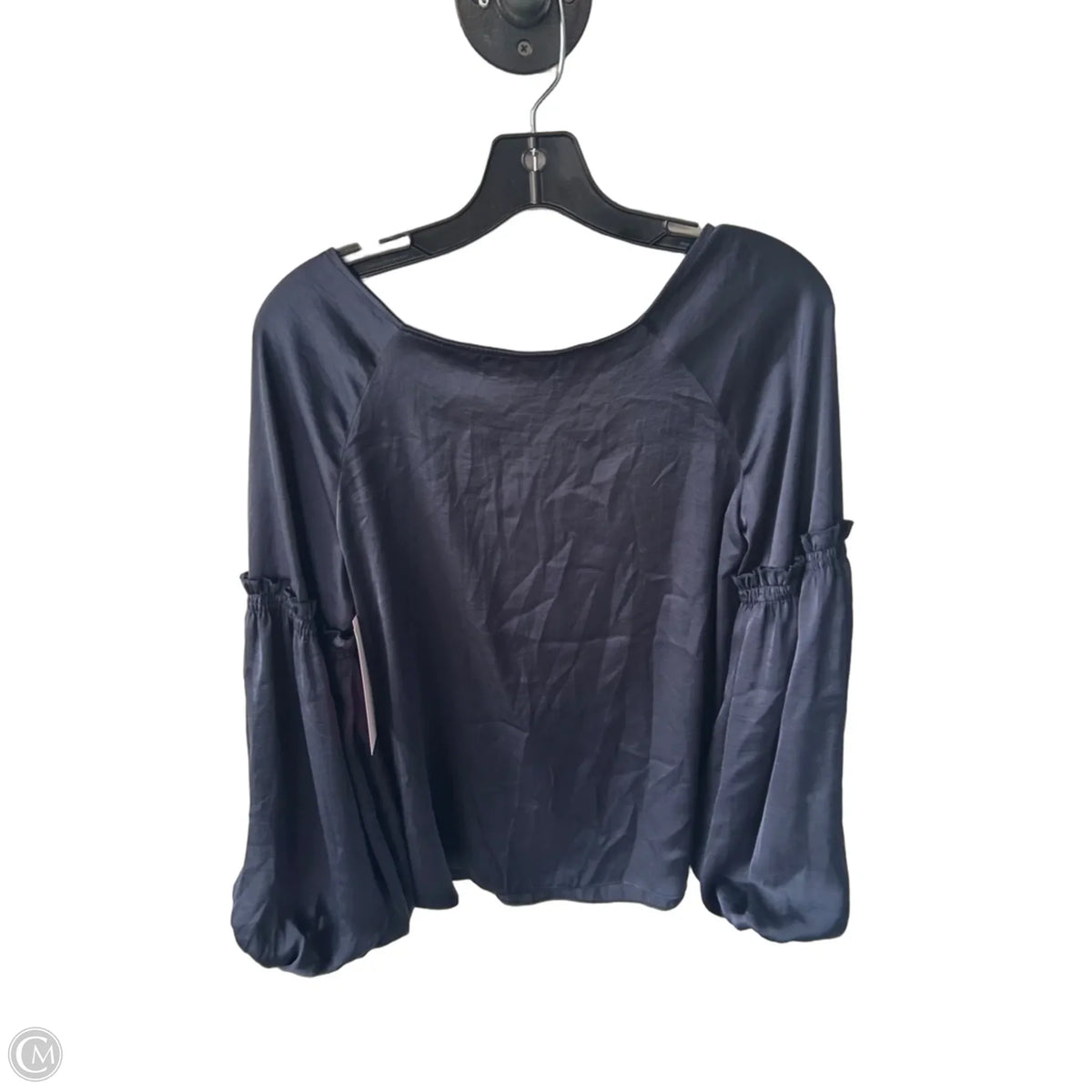 Blouse Long Sleeve By Bailey 44 In Navy, Size: M
