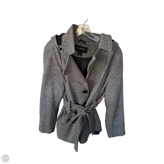 Coat Peacoat By Liz Claiborne In Grey, Size: Xl