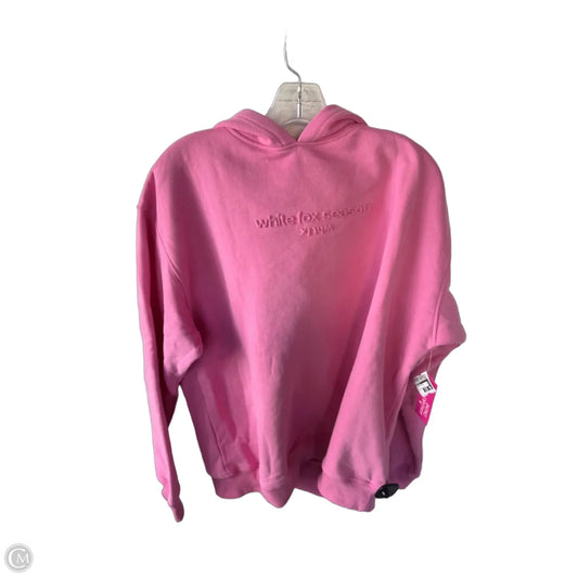 Sweatshirt Hoodie By White Fox In Pink, Size: L