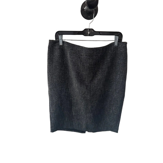 Skirt Mini & Short By Ann Taylor In Grey & White, Size: 14