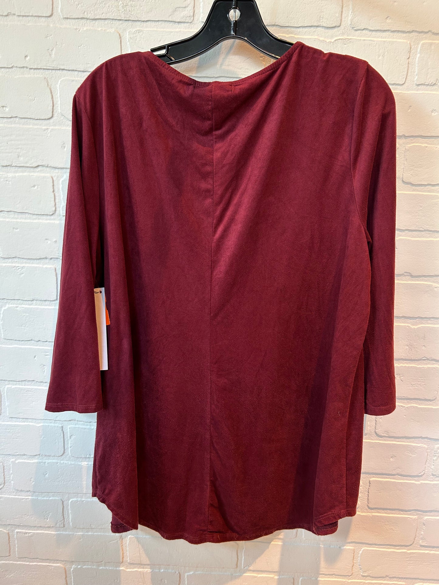 Burgundy Top Long Sleeve Style And Company, Size Xl