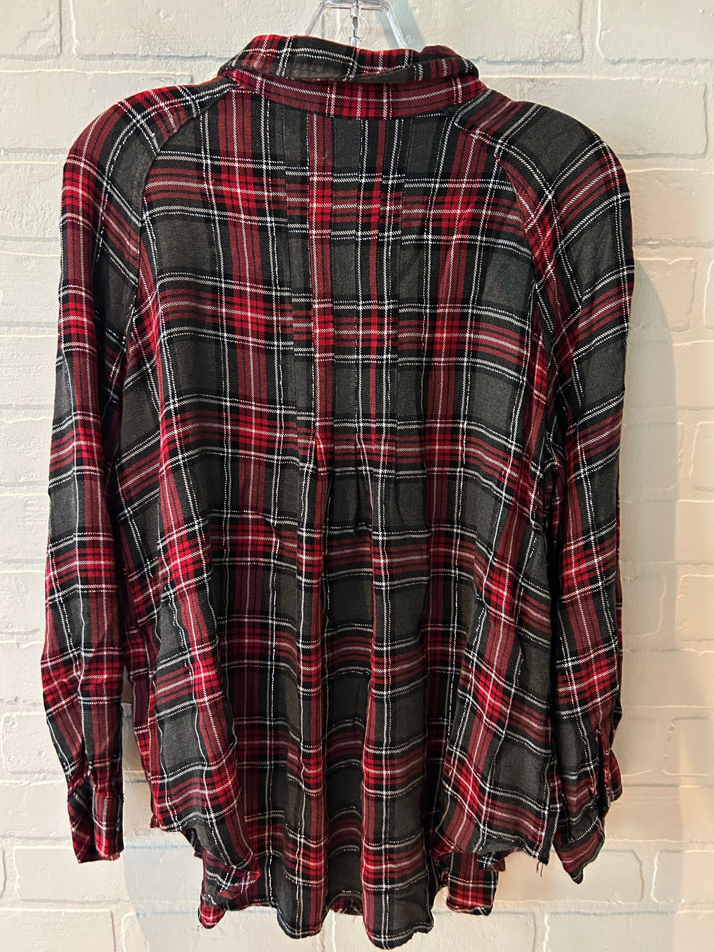 Plaid Top Long Sleeve Intro, Size L