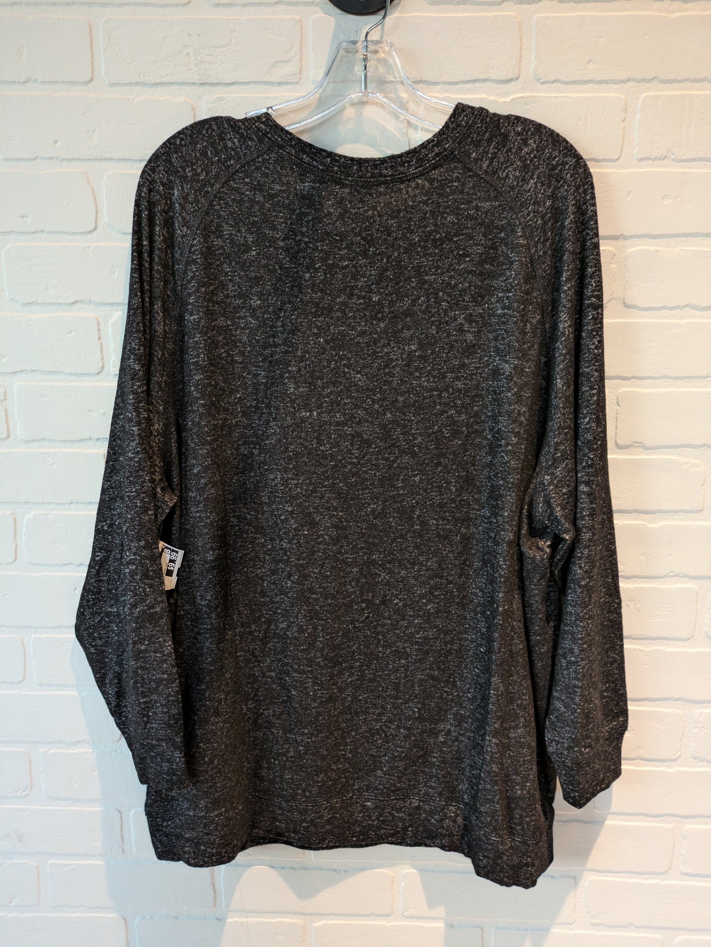 Black Top Long Sleeve Basic Bobs, Size L