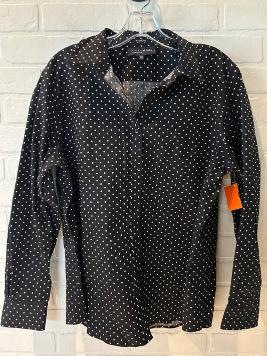 Black Top Long Sleeve Jones New York, Size L