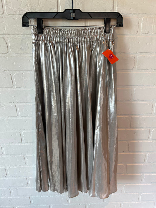 Skirt Maxi By H&m In Silver, Size: 4