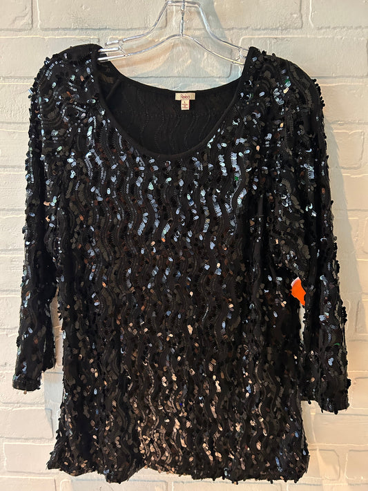 Black Top Long Sleeve Reba, Size L