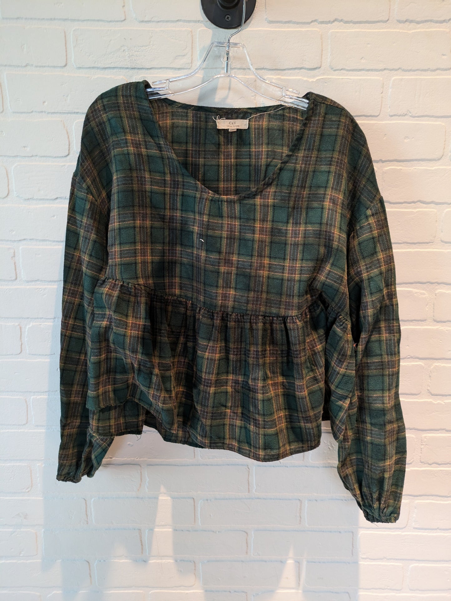Green Top Long Sleeve Chelsea And Violet, Size L