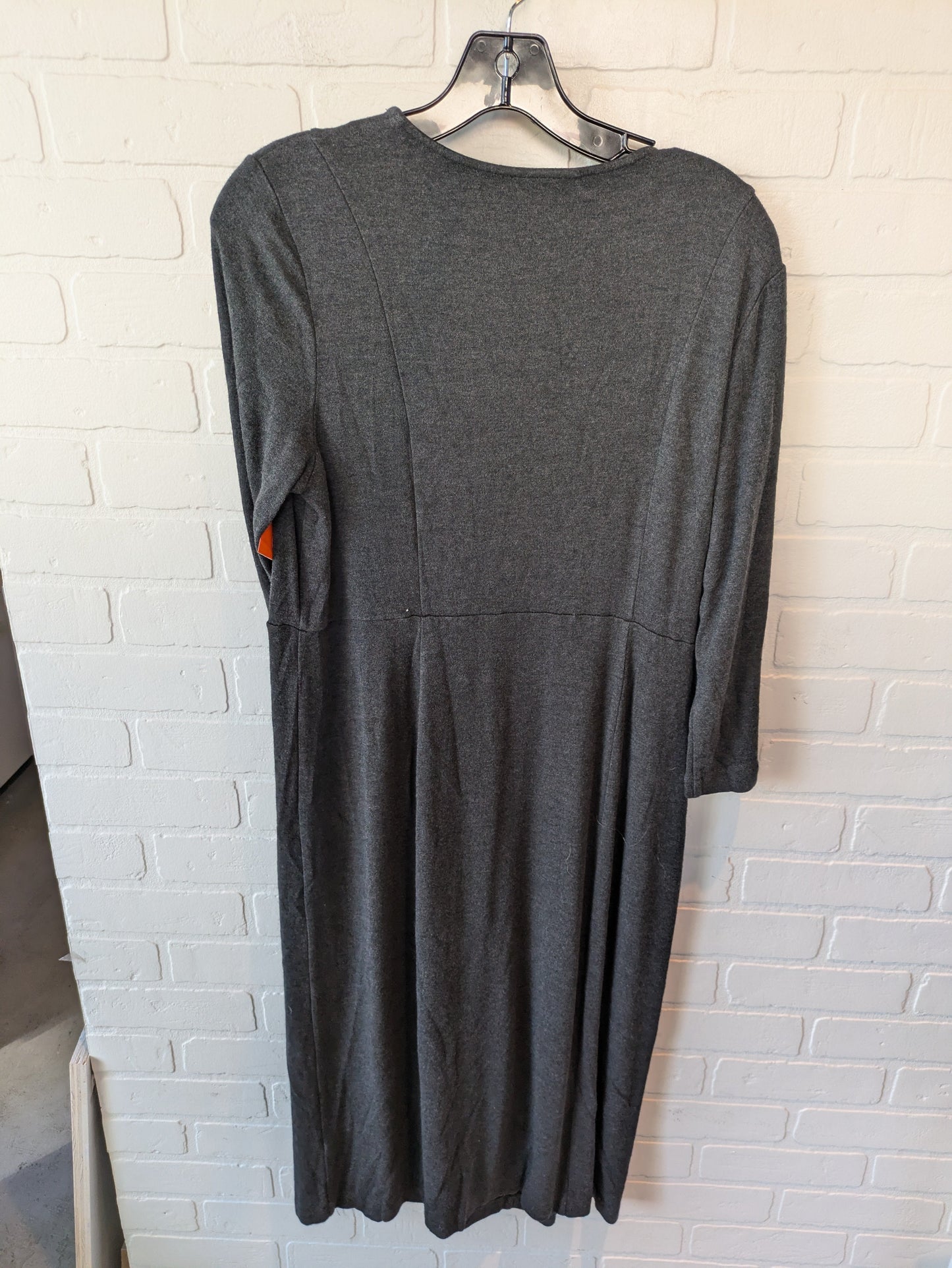 Dress Casual Maxi By J Jill In Grey, Size: M