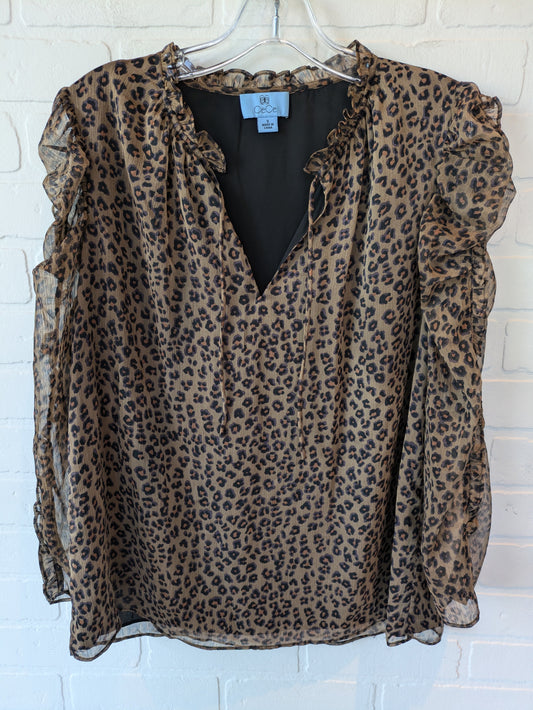 Animal Print Top Long Sleeve Cece, Size S