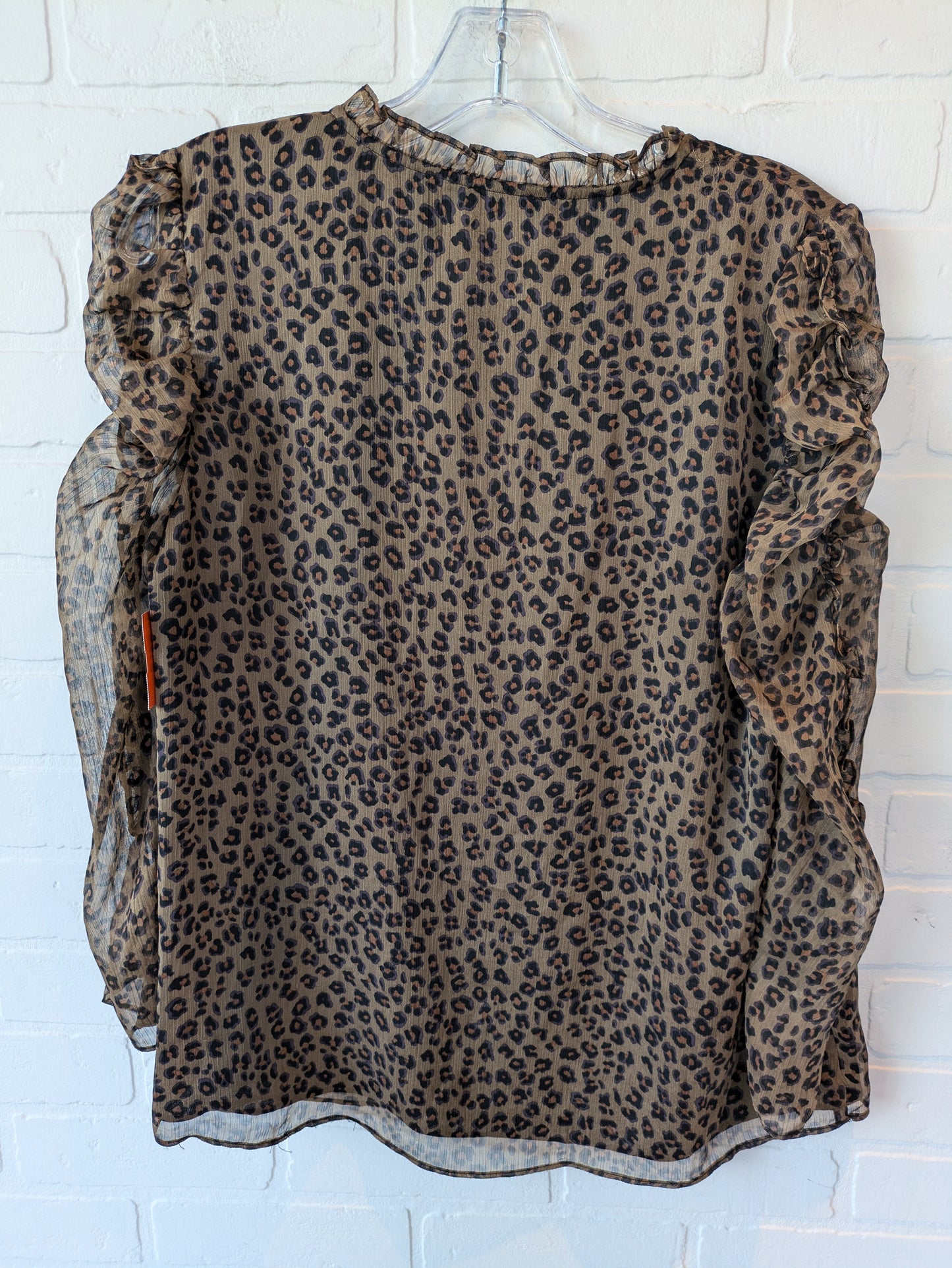 Animal Print Top Long Sleeve Cece, Size S