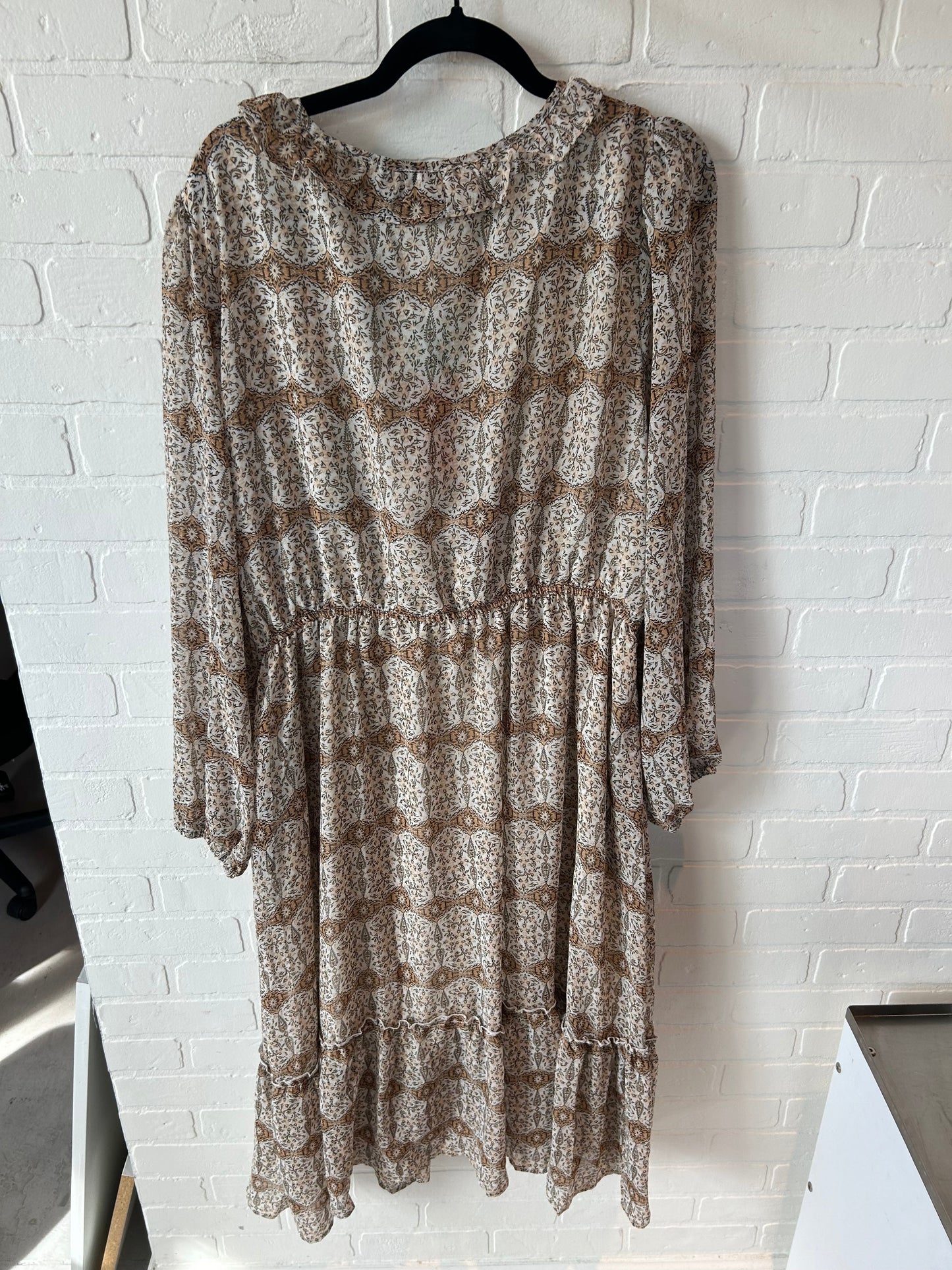 Dress Casual Maxi By Hayden La In Black Tan, Size: 2x