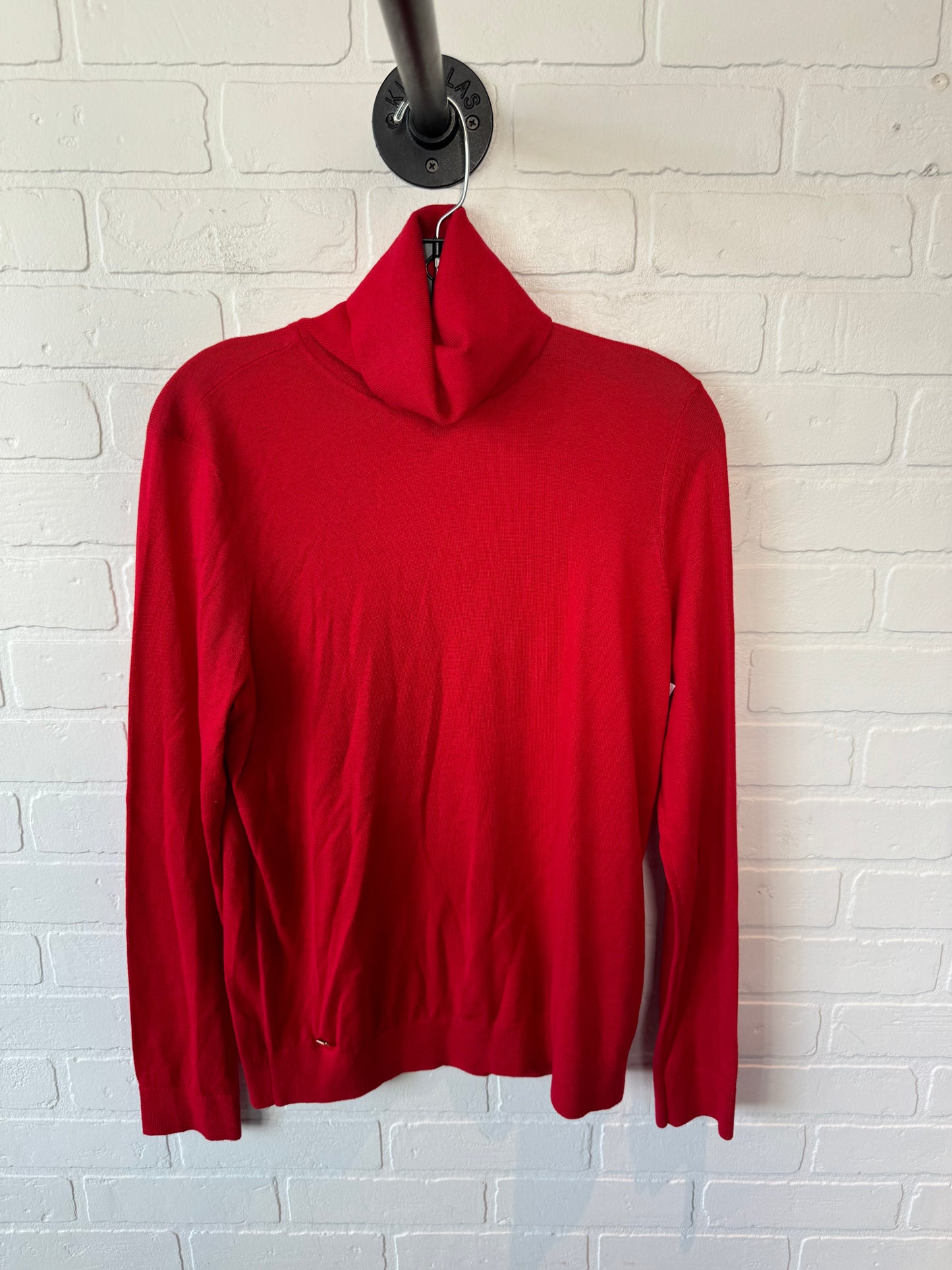 Sweater By Lauren By Ralph Lauren In Red, Size: L