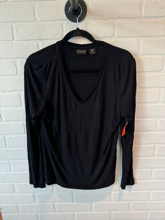 Top Long Sleeve Basic By Rachel Zoe In Black, Size: Xl