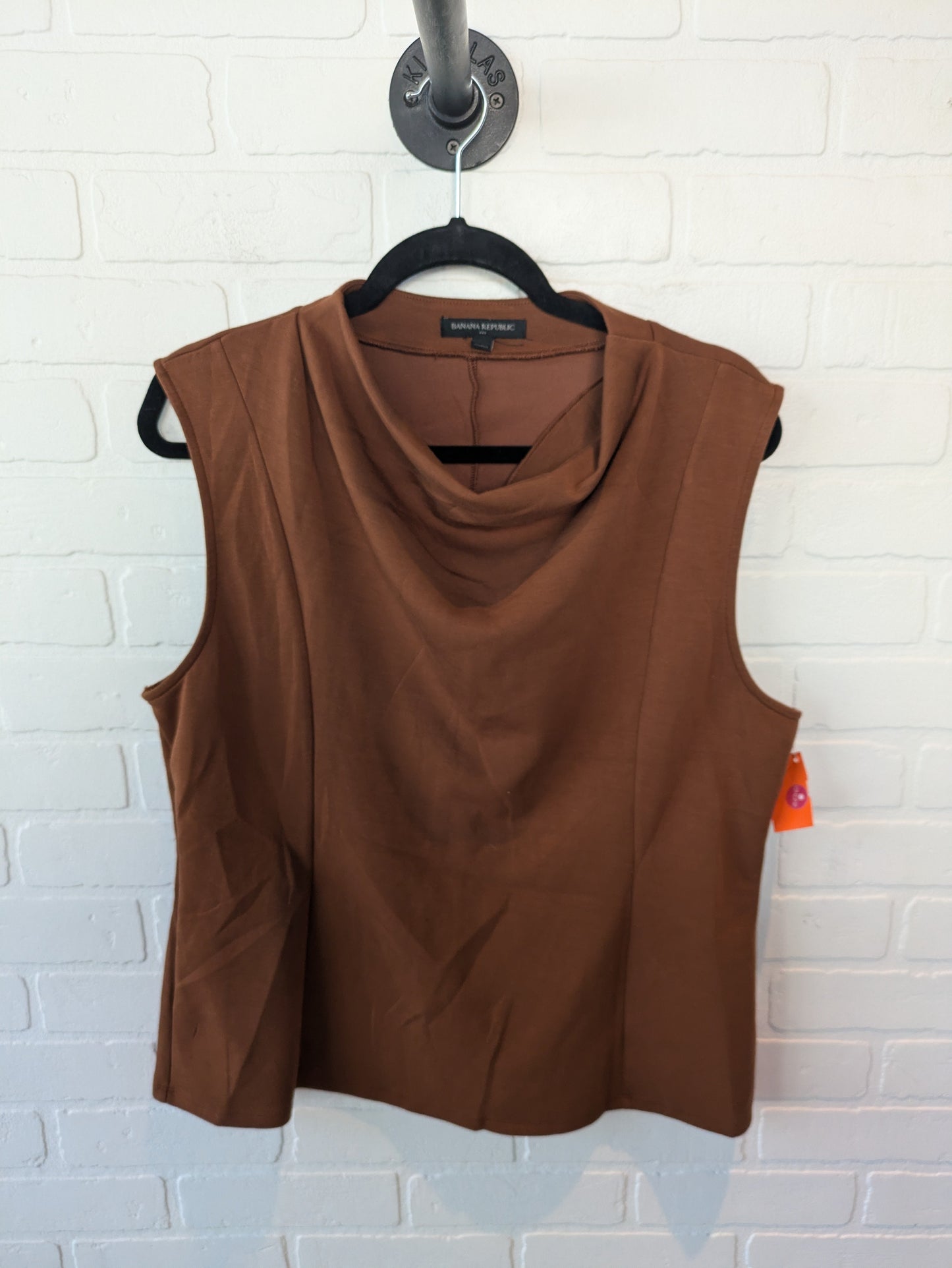 Top Sleeveless By Banana Republic In Brown, Size: Xl