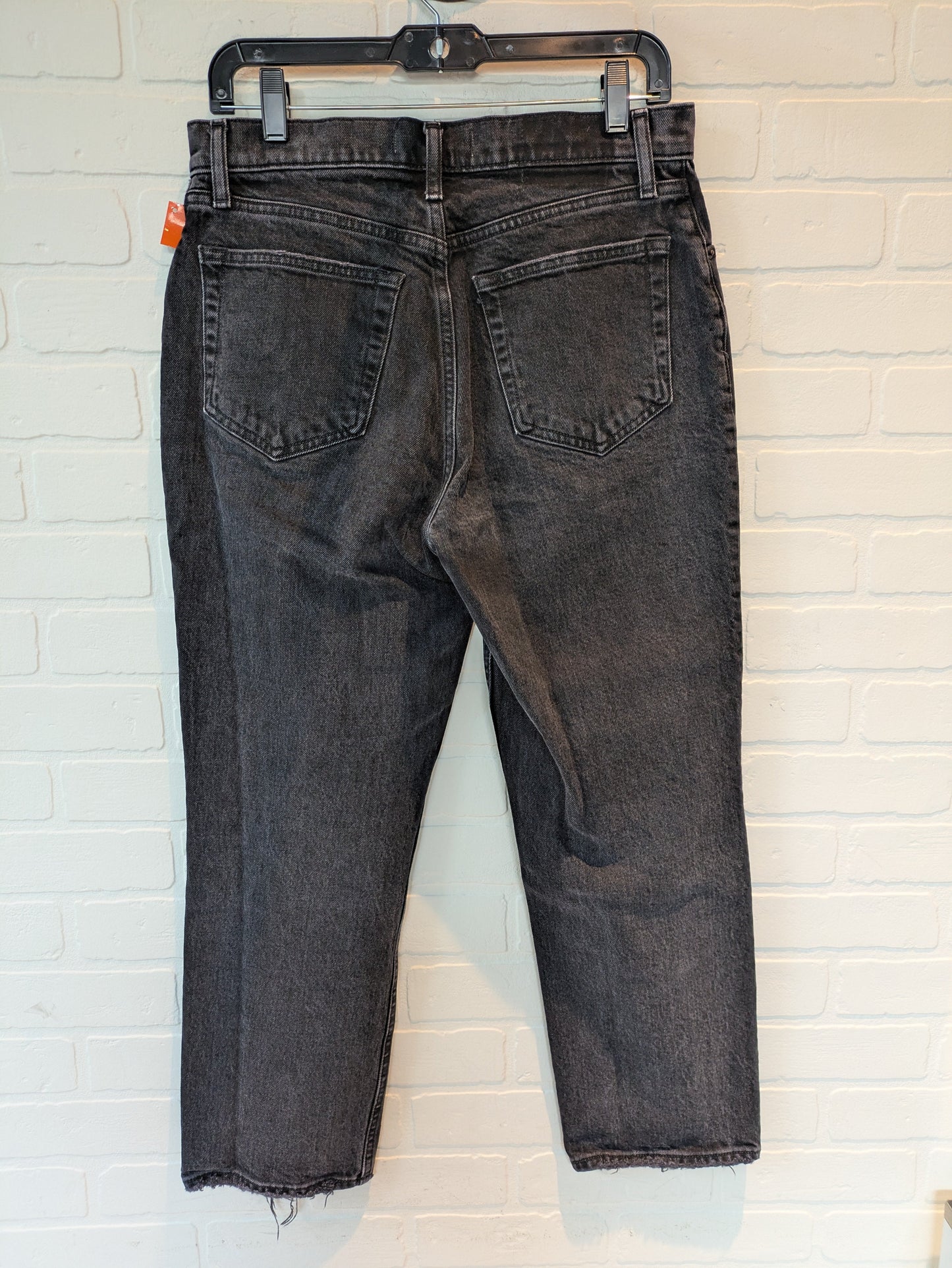 Black Denim Jeans Straight Abercrombie And Fitch, Size 8