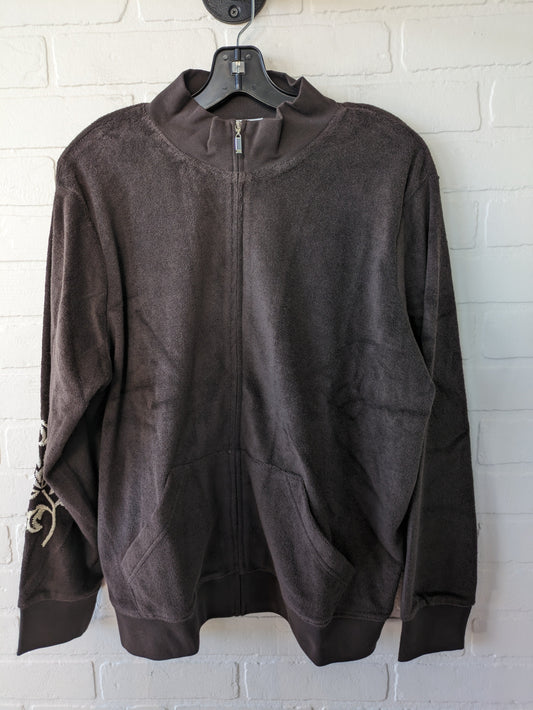 Reduce! Plus Size MIARHB Ladies Knitted Stitching Sweatshirt Long Sleeve  Lapel Zipper Top Black XL 