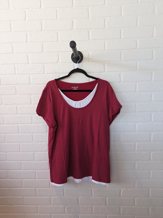Top Short Sleeve Basic By St Johns Bay  Size: 1x