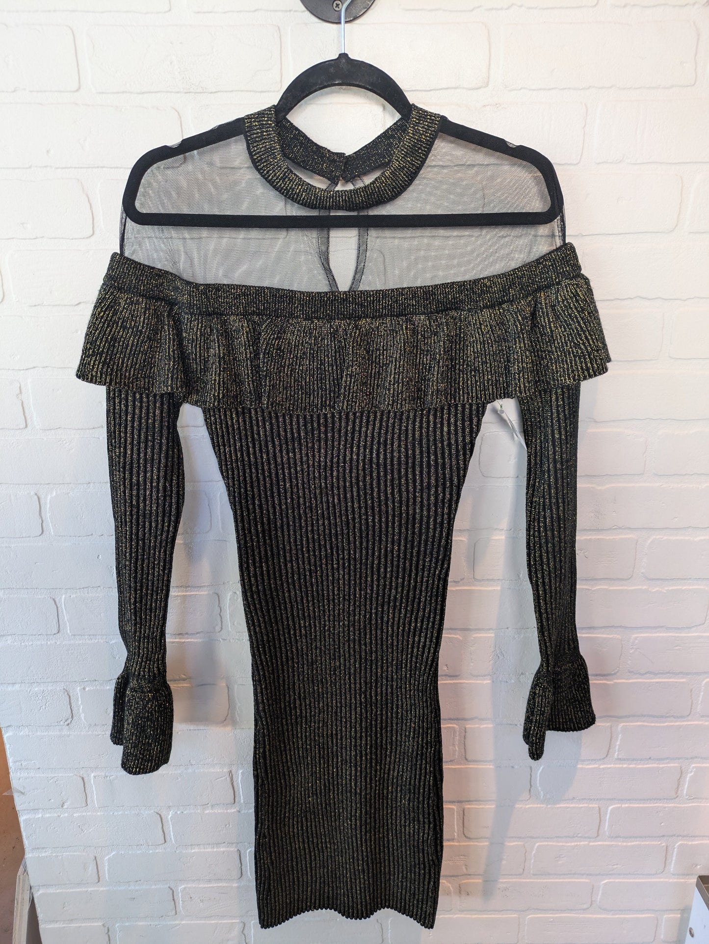 Dress Sweater By Venus In Gold, Size: Xs