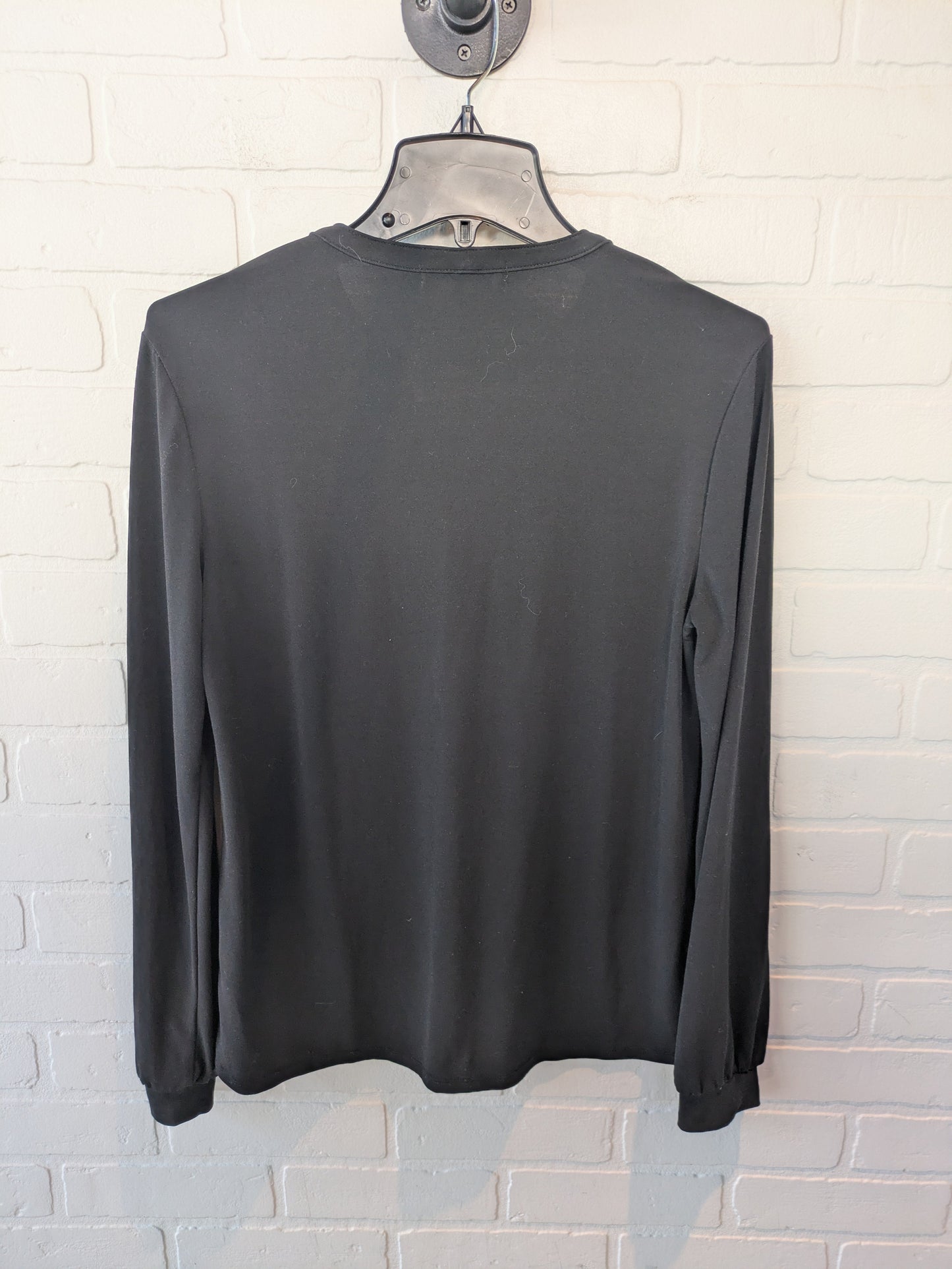 Top Long Sleeve By Banana Republic In Black, Size: S