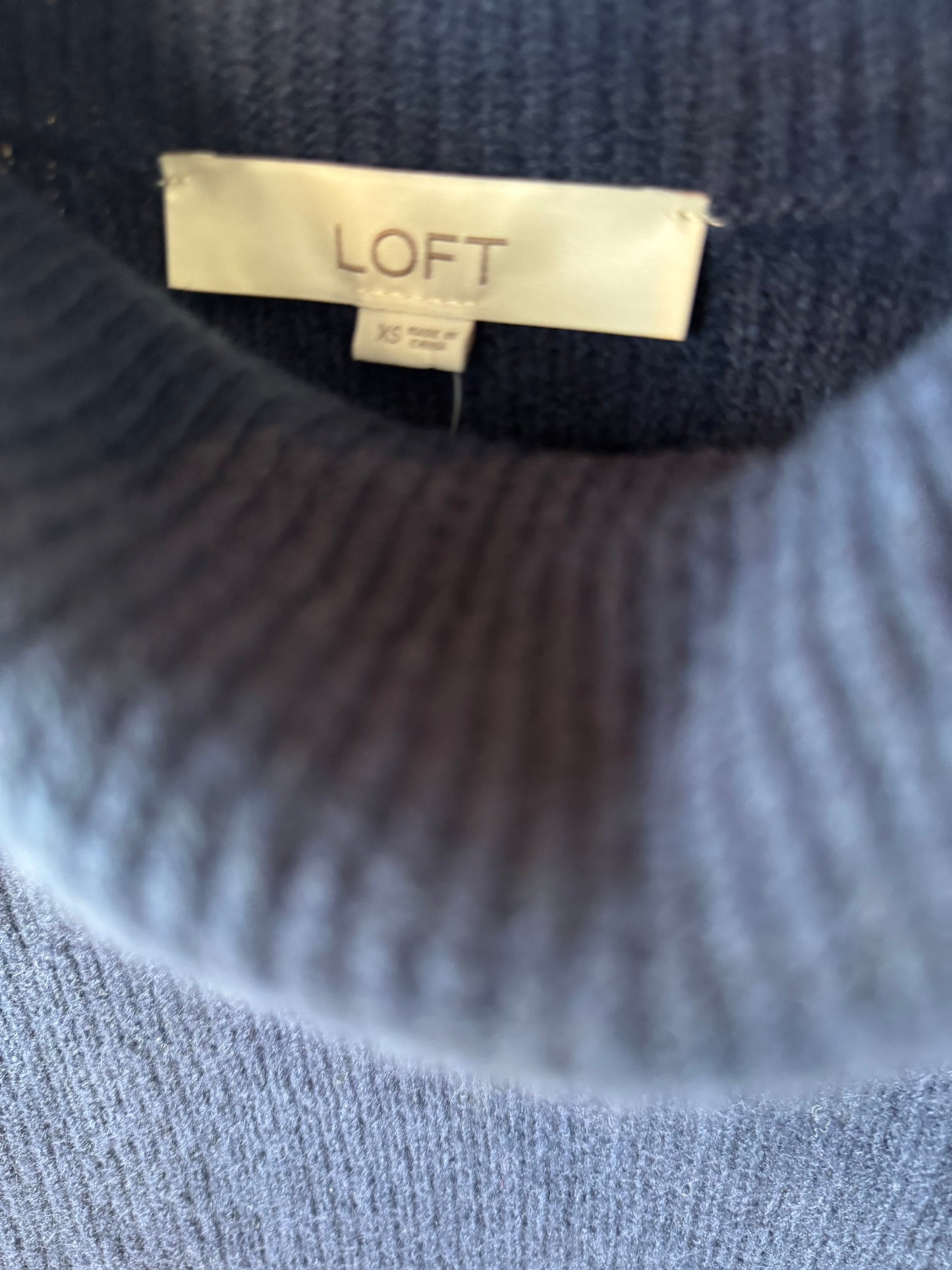 Sweater By Loft In Blue, Size: Xs