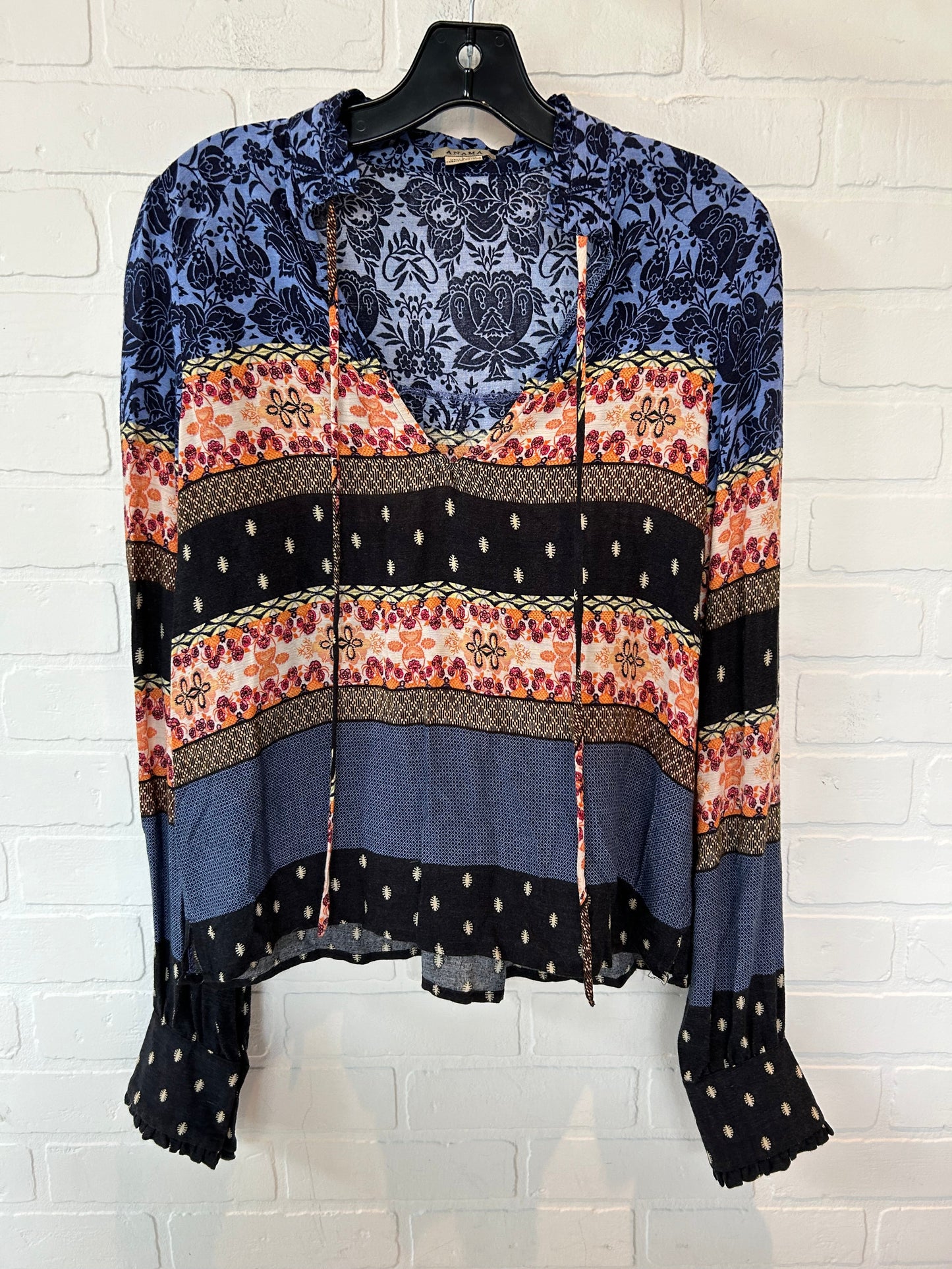 Multi-colored Top Long Sleeve Anama, Size L