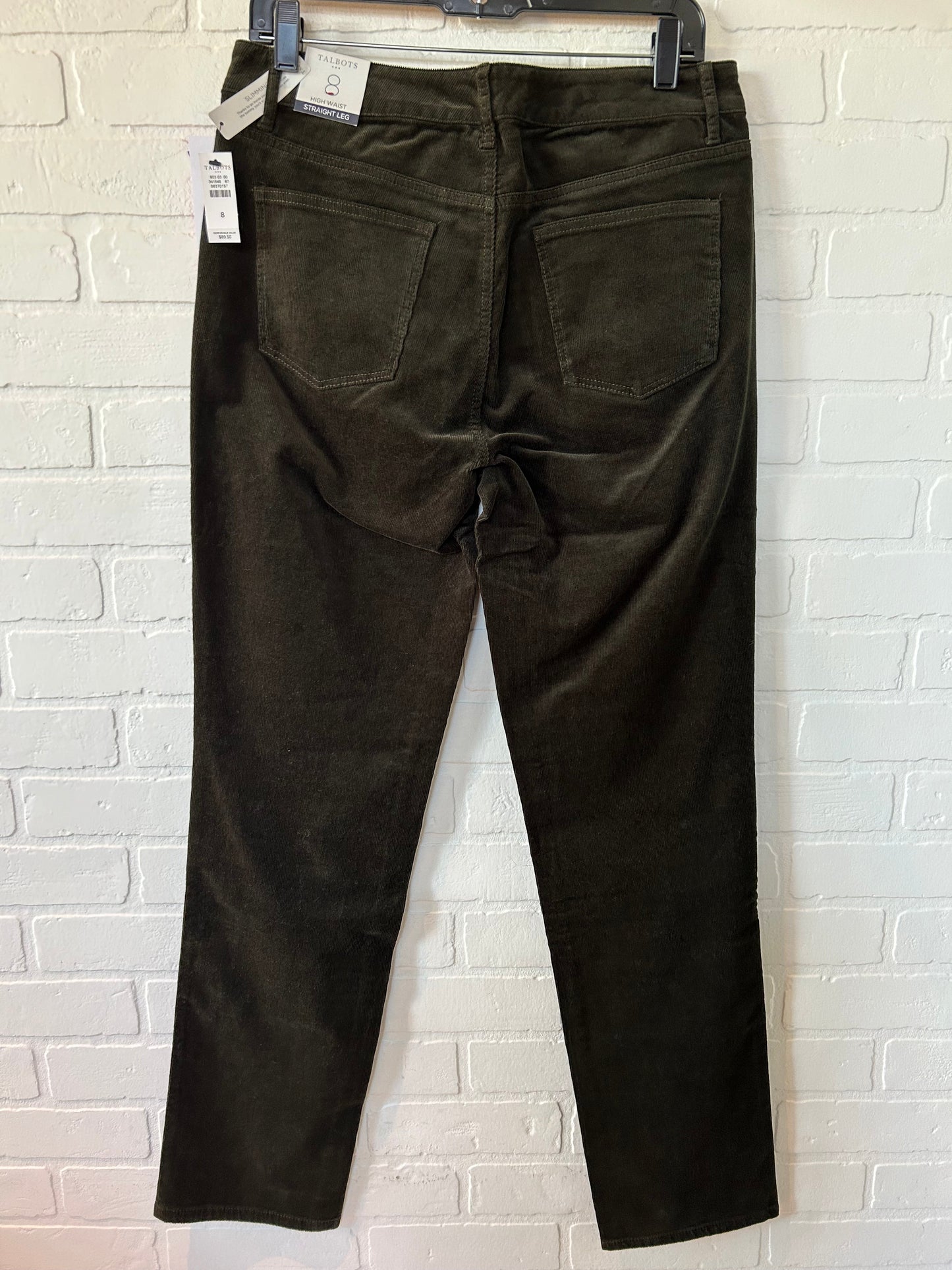 Green Pants Corduroy Talbots, Size 8