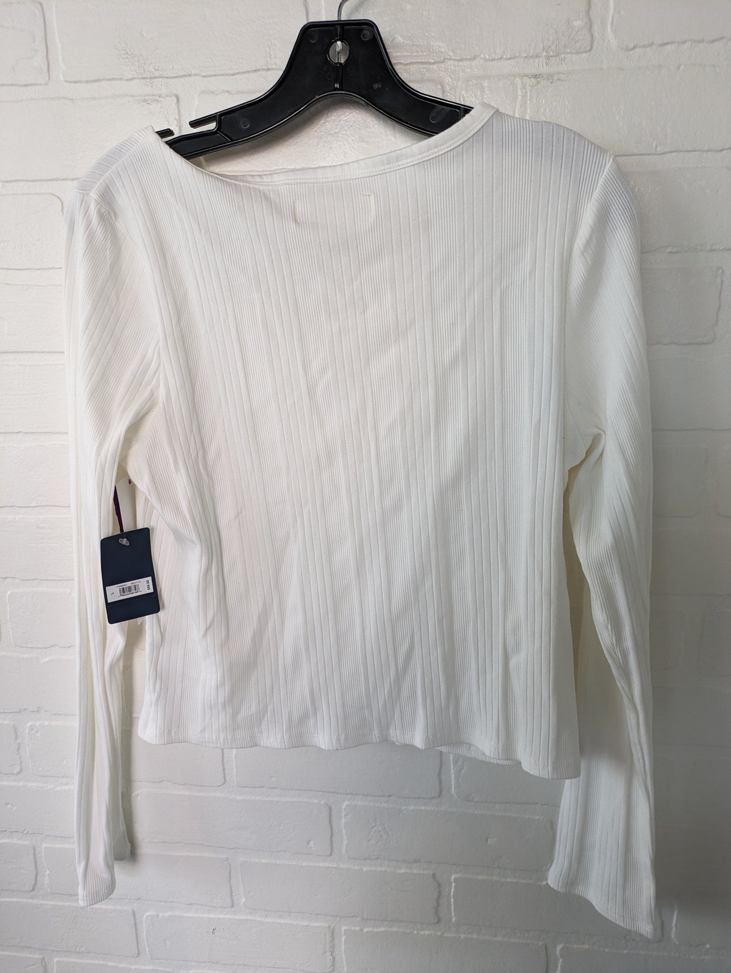 White Top Long Sleeve Lucky Brand, Size L