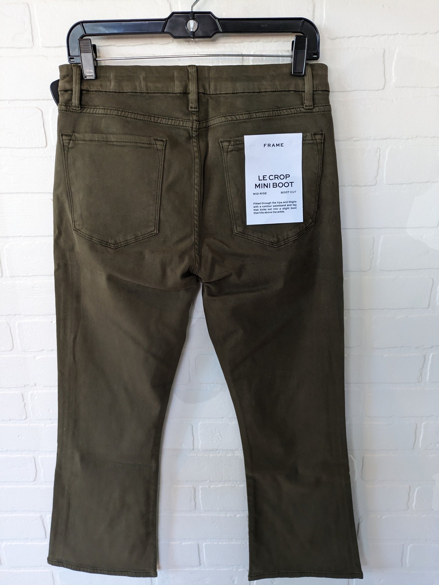 Green Jeans Boot Cut Frame, Size 10