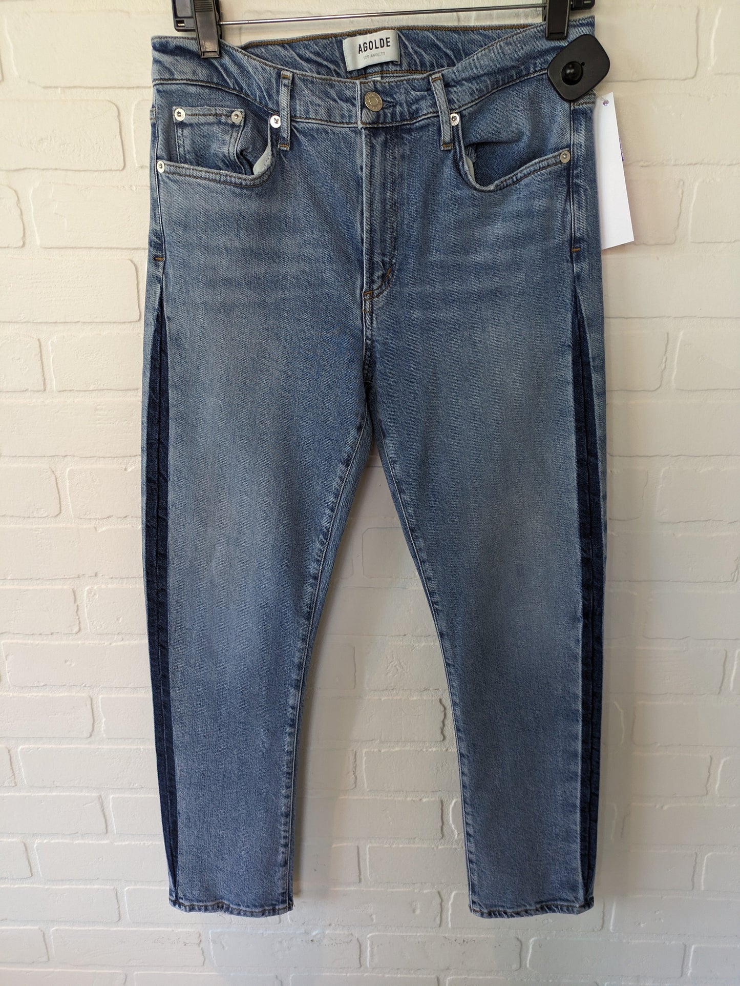 Blue Denim Jeans Straight Agolde, Size 10