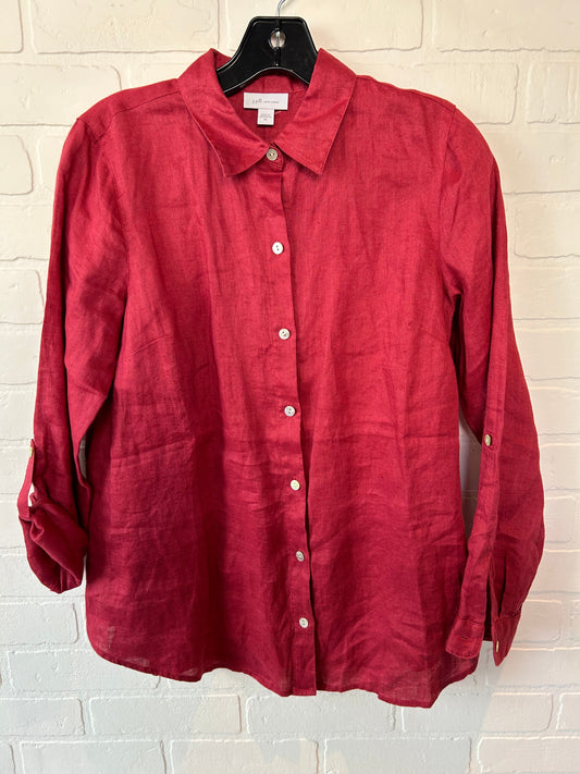 Red Top Long Sleeve J. Jill, Size Xs