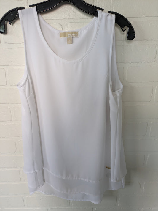 Silver Top Sleeveless Michael By Michael Kors, Size S