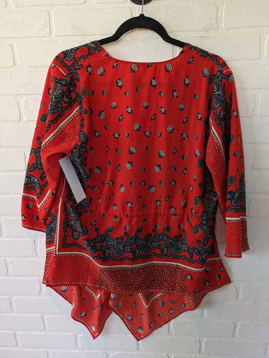 Red Top Long Sleeve Venus, Size L