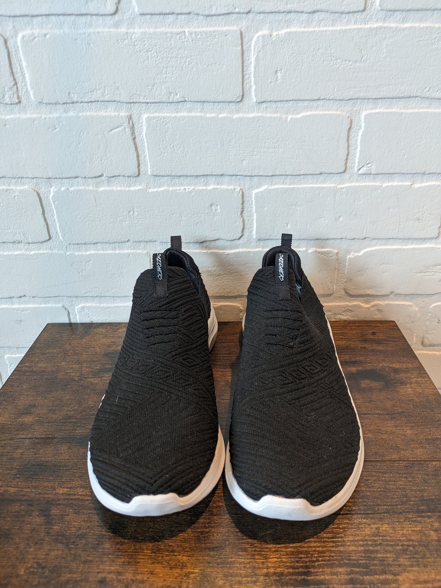 Black Shoes Athletic Skechers, Size 8