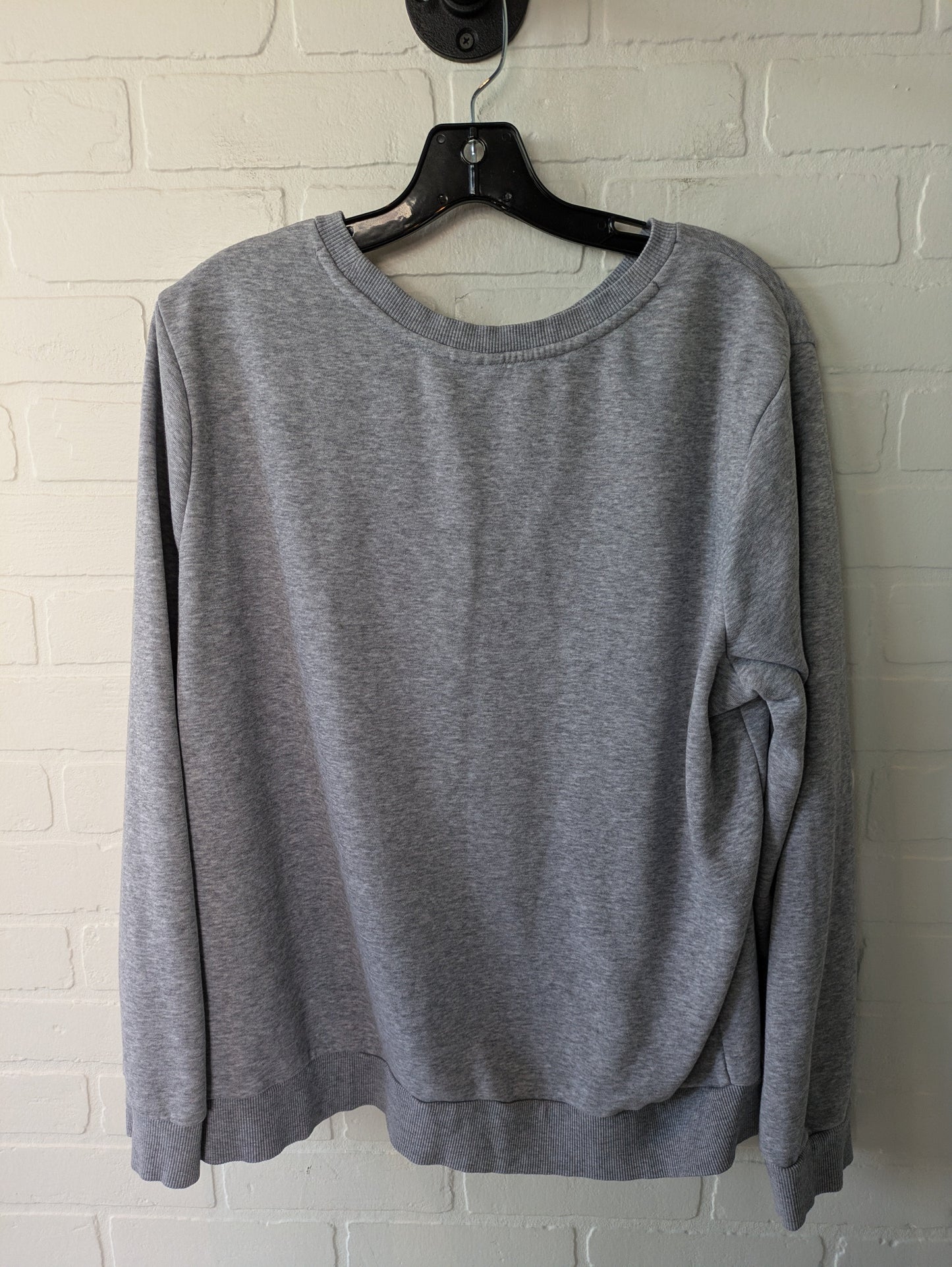Grey Athletic Sweatshirt Crewneck Adidas, Size Xl