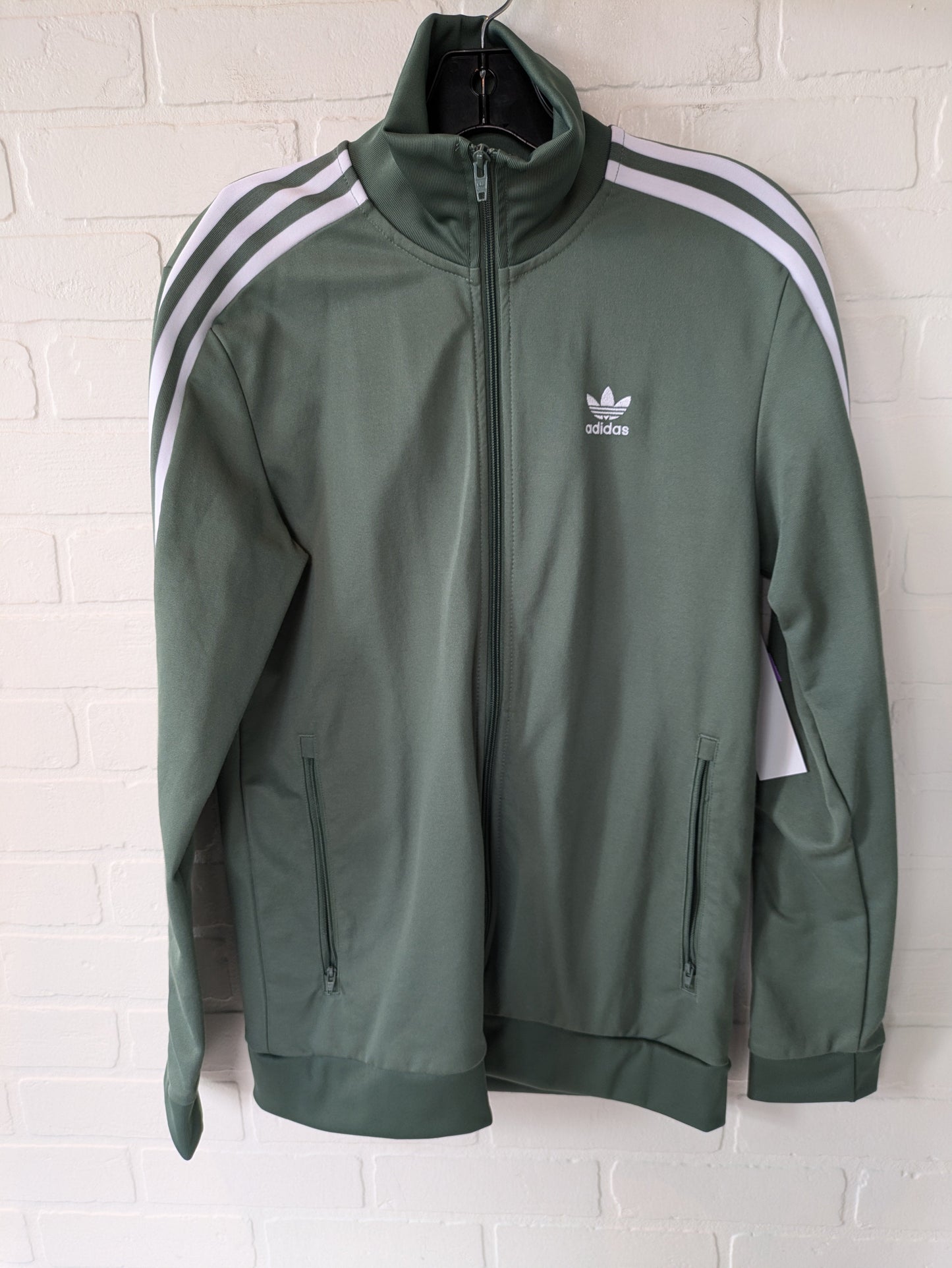 Green Athletic Jacket Adidas, Size S