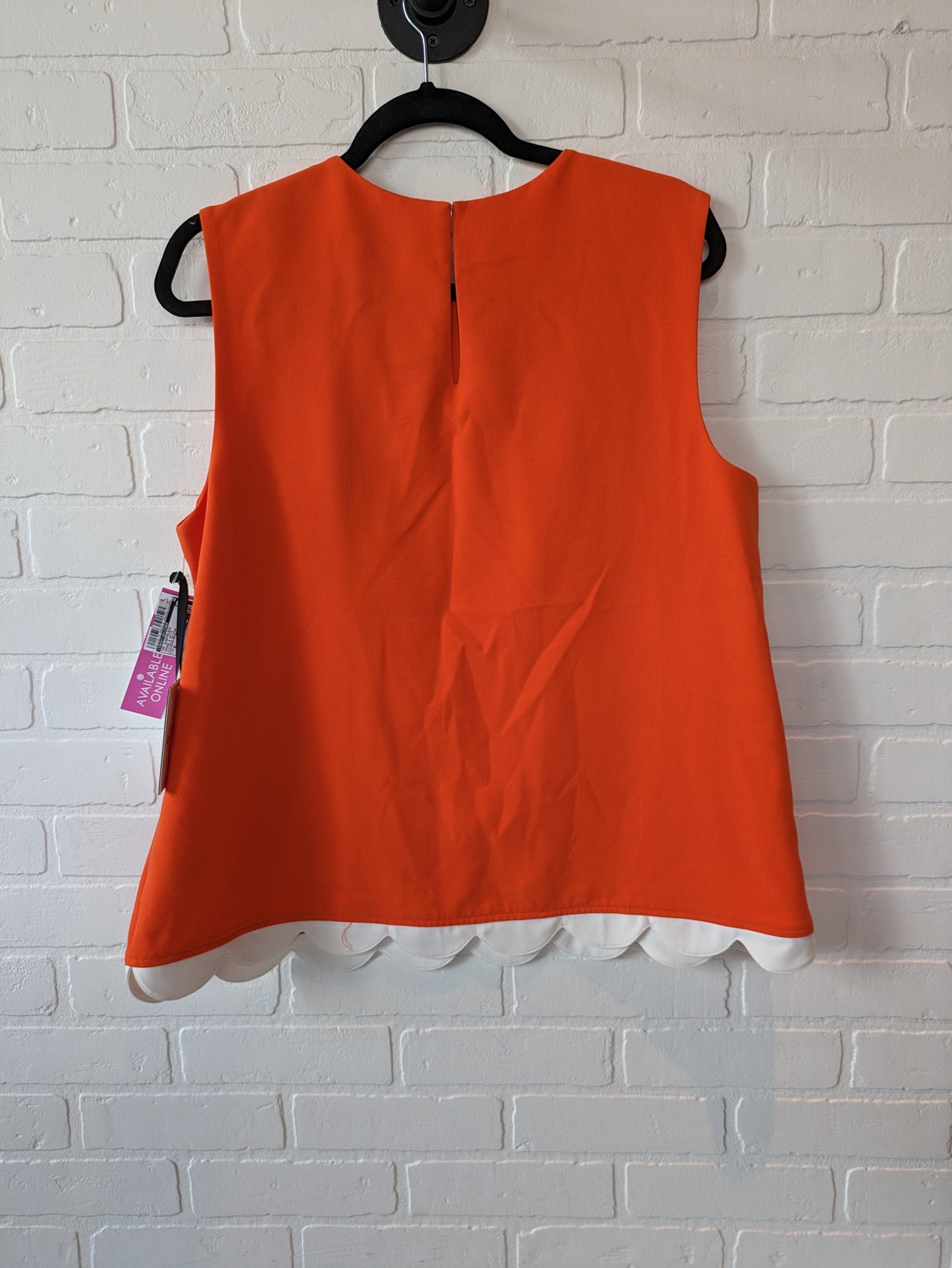 Orange & White Top Sleeveless Target-designer, Size Xl