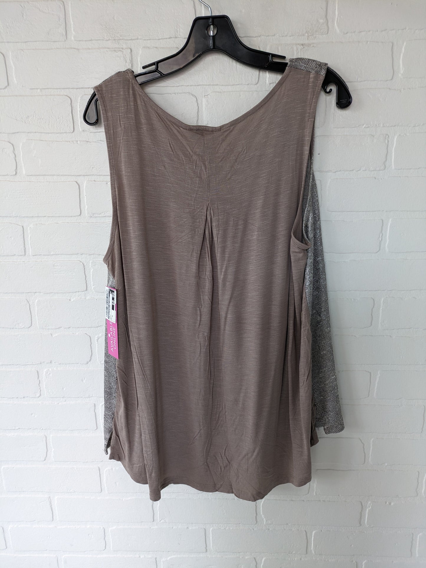 Brown Top Sleeveless Christopher And Banks, Size Xl
