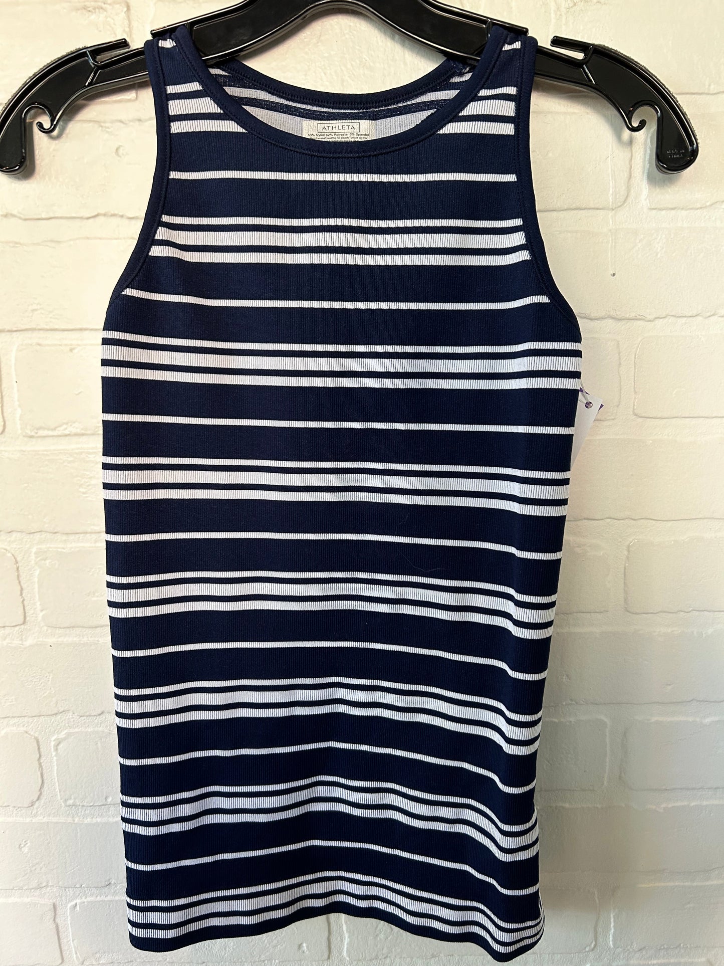 Blue & White Athletic Tank Top Athleta, Size S