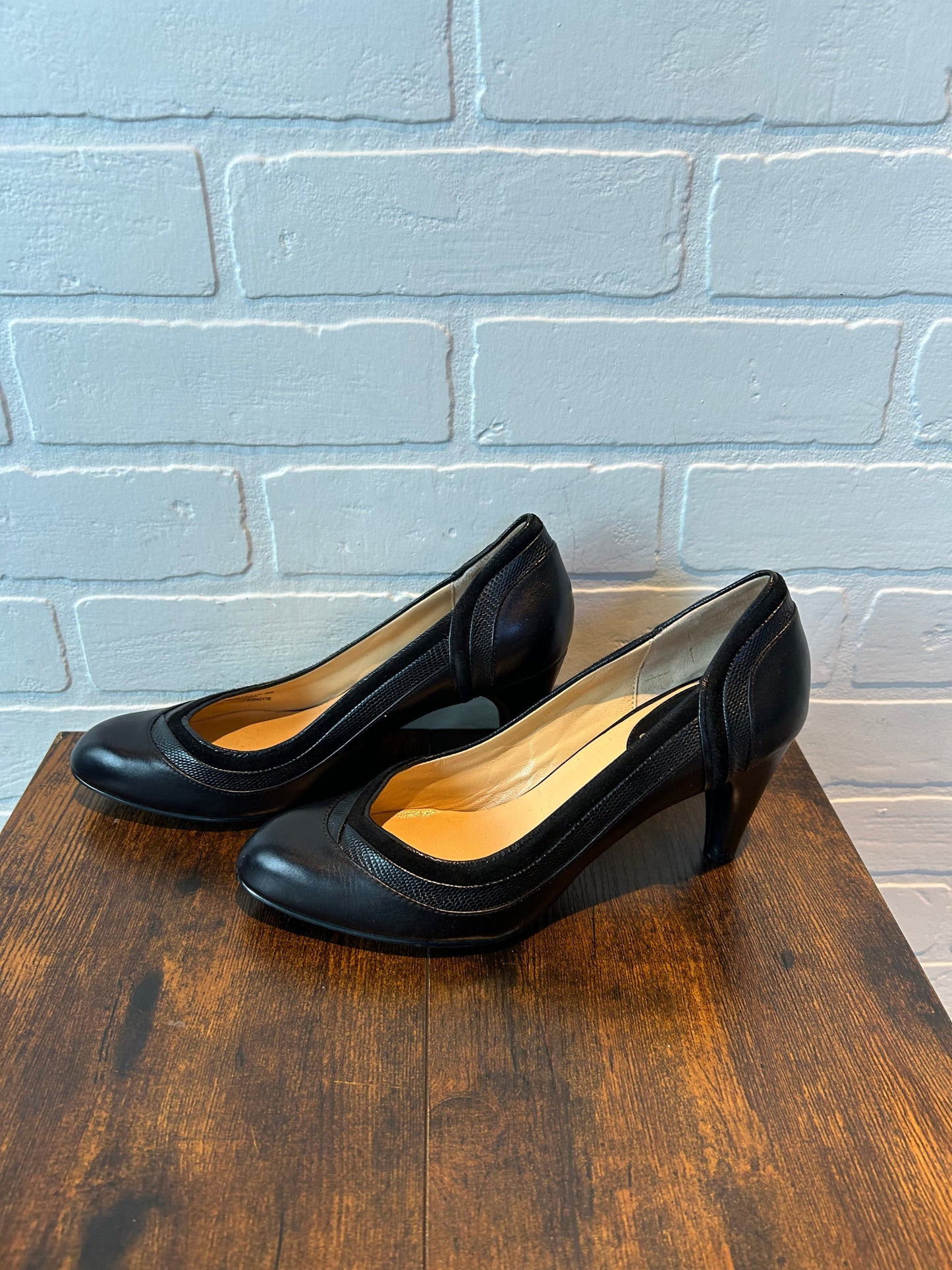 Black Shoes Heels Block Cole-haan, Size 8