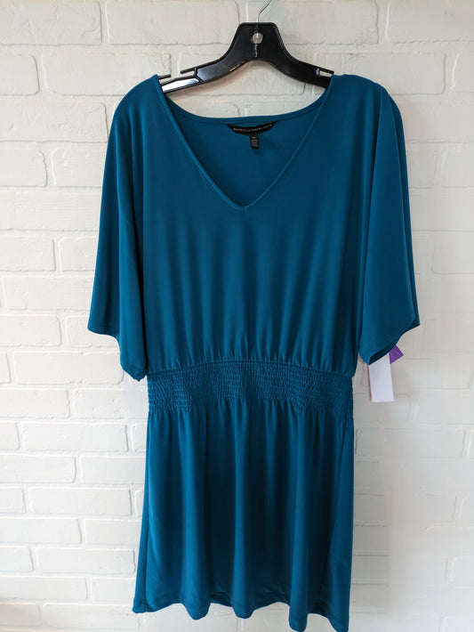Blue Dress Casual Short White House Black Market, Size M