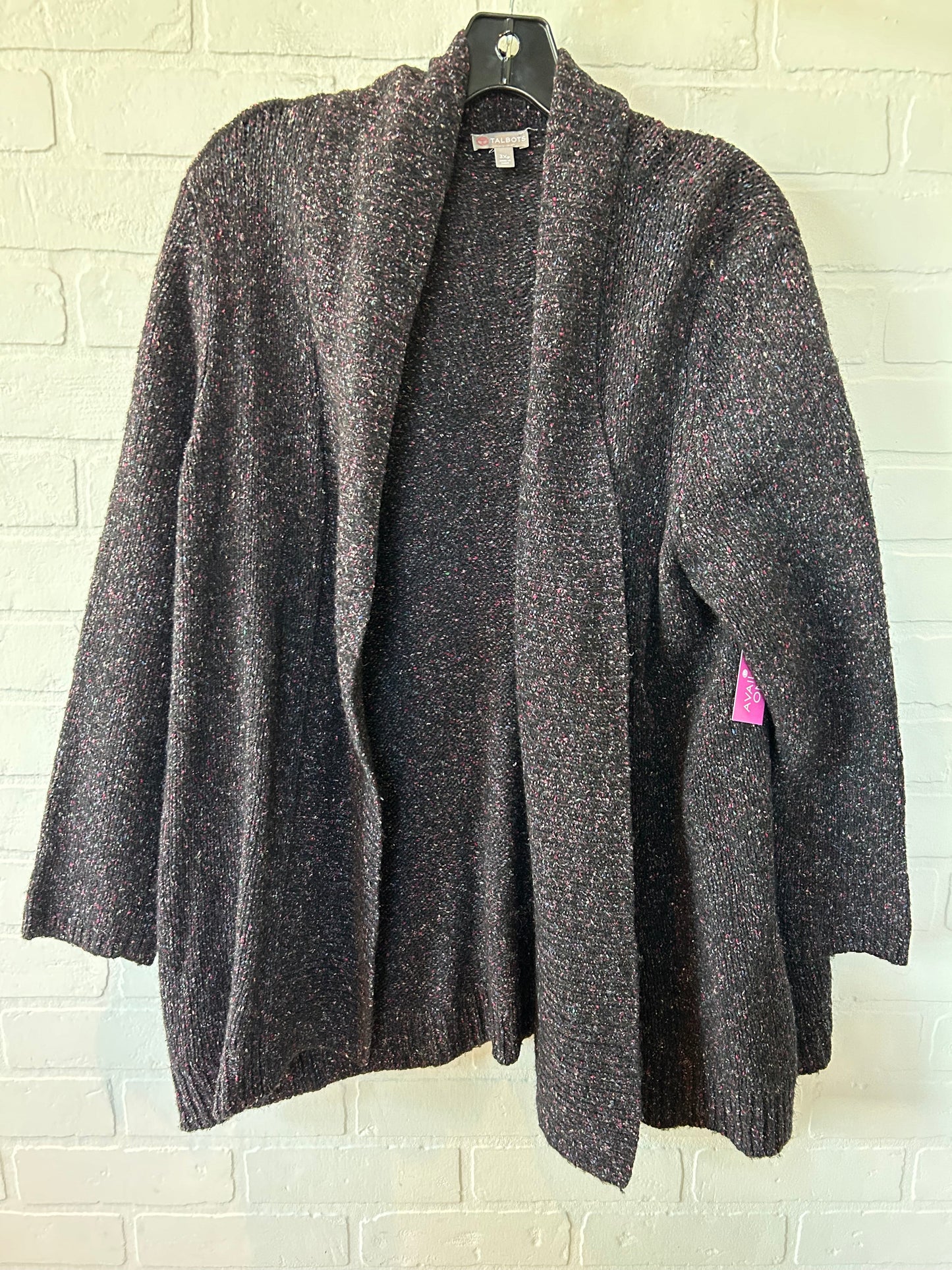 Black Sweater Cardigan Talbots, Size 3x