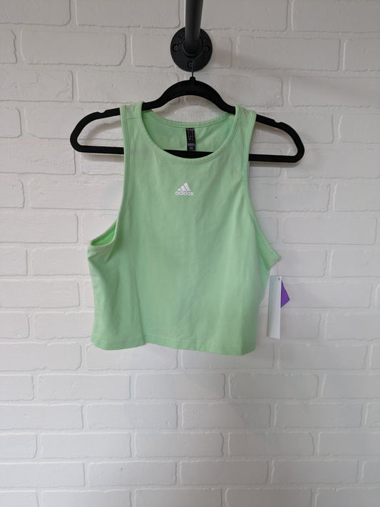 Green Athletic Tank Top Adidas, Size L