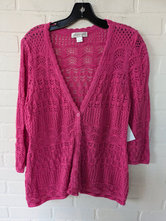 Pink Sweater Cardigan Christopher And Banks, Size Xl