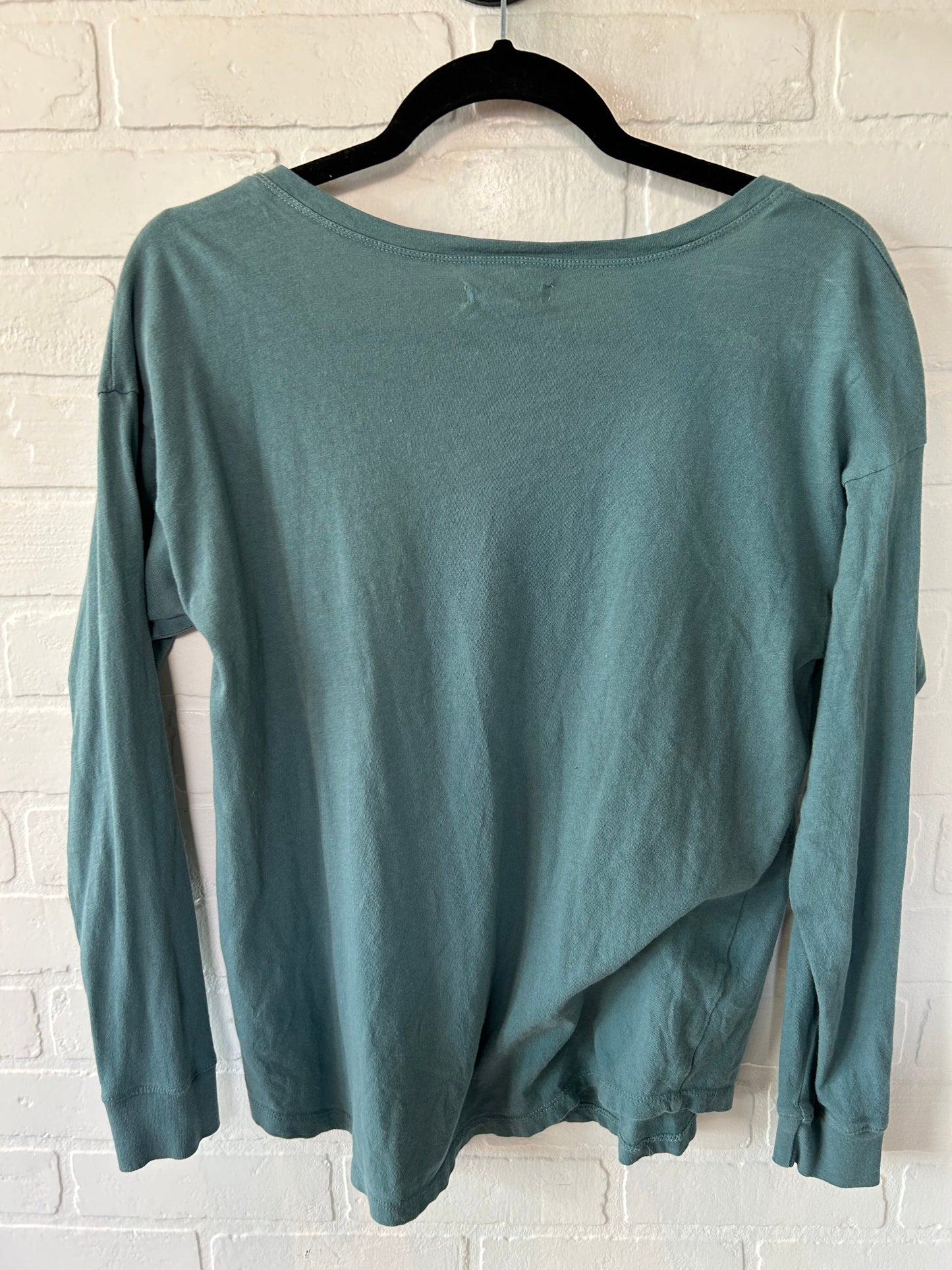 Blue Top Long Sleeve Madewell, Size Xxs